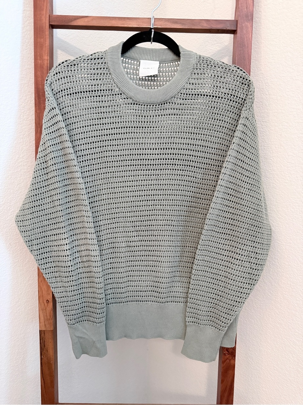 Varley Kershaw Knit Sweater in Eucalyptus Green Size Small